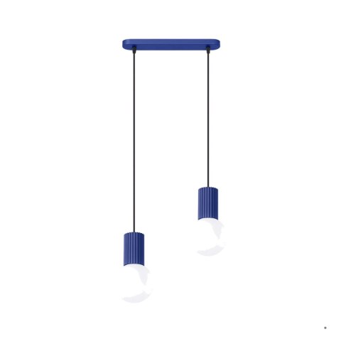 Sollux Lighting Lampa wisząca HALO 2L ultramaryna