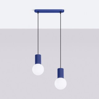 Sollux Lighting Lampa wisząca HALO 2L ultramaryna