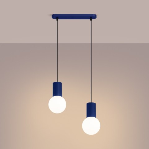 Sollux Lighting Lampa wisząca HALO 2L ultramaryna