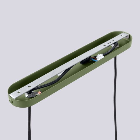 Sollux Lighting Lampa wisząca HALO 2L zielona oliwka