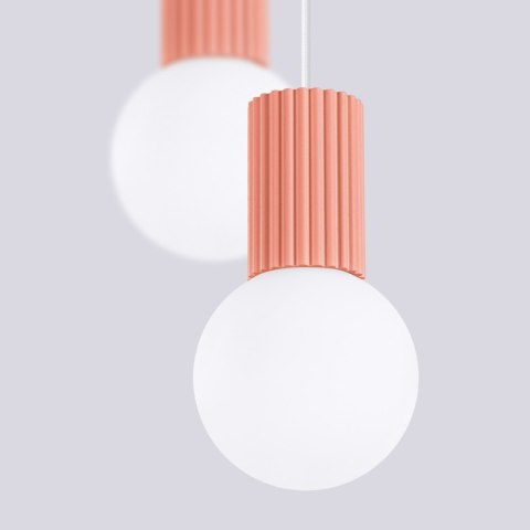 Sollux Lighting Lampa wisząca HALO 2P brzoskwiniowa
