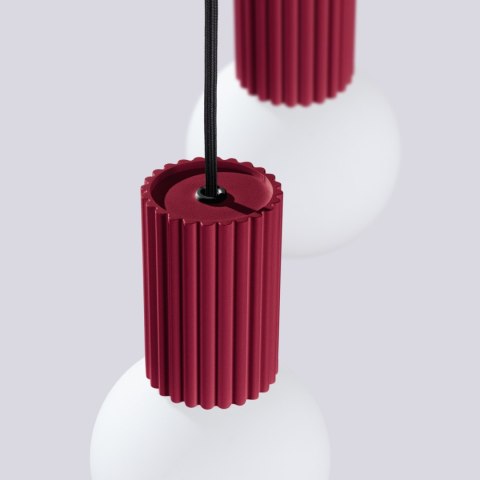 Sollux Lighting Lampa wisząca HALO 2P burgund