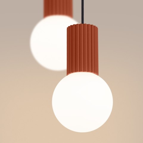 Sollux Lighting Lampa wisząca HALO 2P ochra czerwona