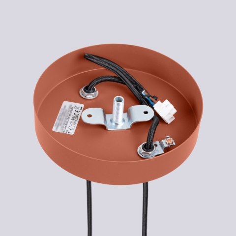 Sollux Lighting Lampa wisząca HALO 2P ochra czerwona