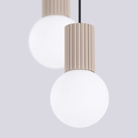 Sollux Lighting Lampa wisząca HALO 2P taupe