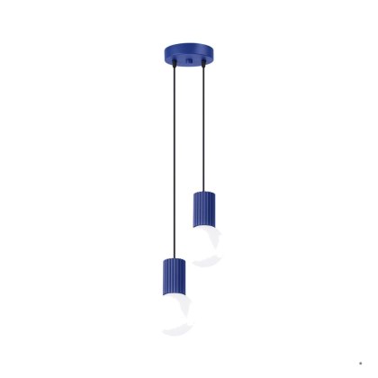 Sollux Lighting Lampa wisząca HALO 2P ultramaryna