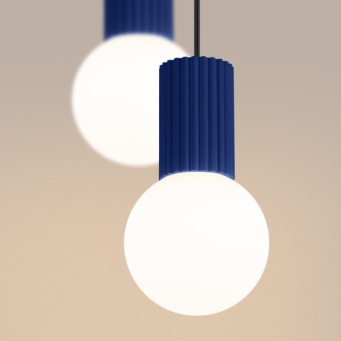 Sollux Lighting Lampa wisząca HALO 2P ultramaryna