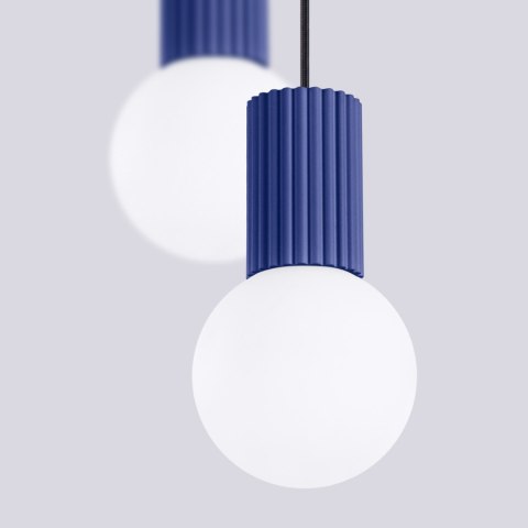 Sollux Lighting Lampa wisząca HALO 2P ultramaryna
