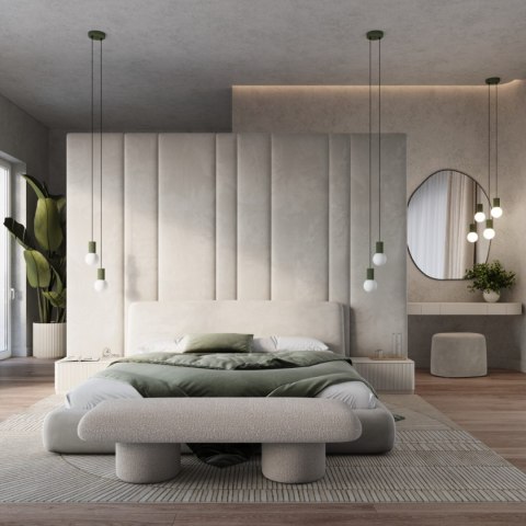 Sollux Lighting Lampa wisząca HALO 2P zielona oliwka
