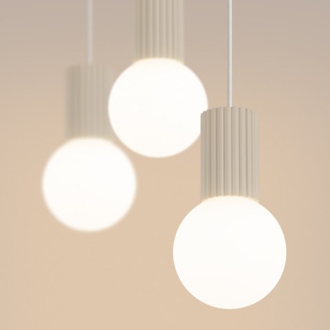 Sollux Lighting Lampa wisząca HALO 3L beżowa