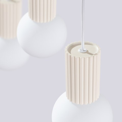 Sollux Lighting Lampa wisząca HALO 3L beżowa