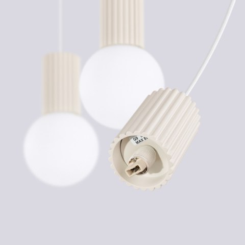 Sollux Lighting Lampa wisząca HALO 3L beżowa