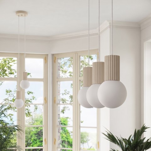 Sollux Lighting Lampa wisząca HALO 3L beżowa