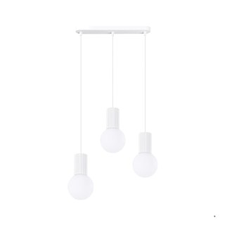 Sollux Lighting Lampa wisząca HALO 3L biała