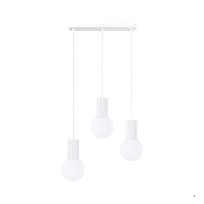 Sollux Lighting Lampa wisząca HALO 3L biała