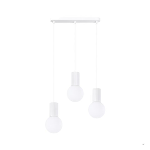 Sollux Lighting Lampa wisząca HALO 3L biała
