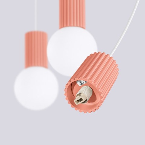 Sollux Lighting Lampa wisząca HALO 3L brzoskwiniowa
