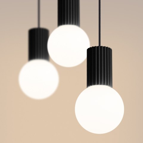 Sollux Lighting Lampa wisząca HALO 3L czarna