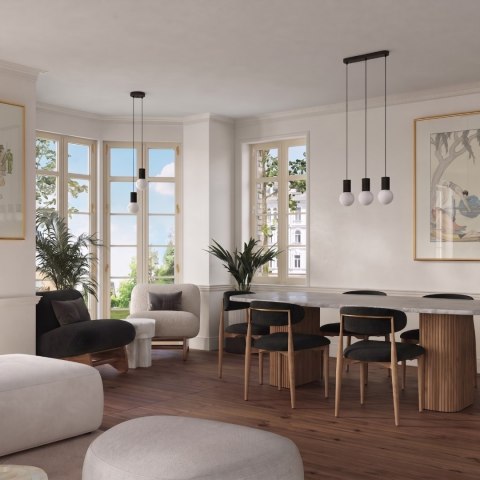 Sollux Lighting Lampa wisząca HALO 3L czarna