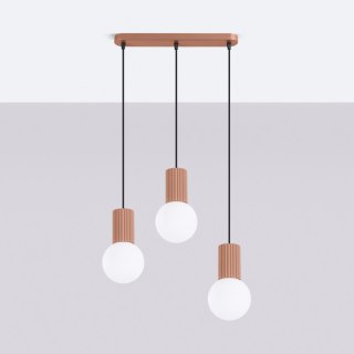 Sollux Lighting Lampa wisząca HALO 3L mocca