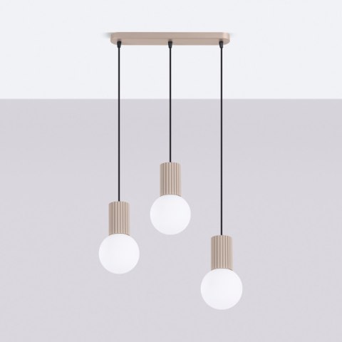 Sollux Lighting Lampa wisząca HALO 3L taupe