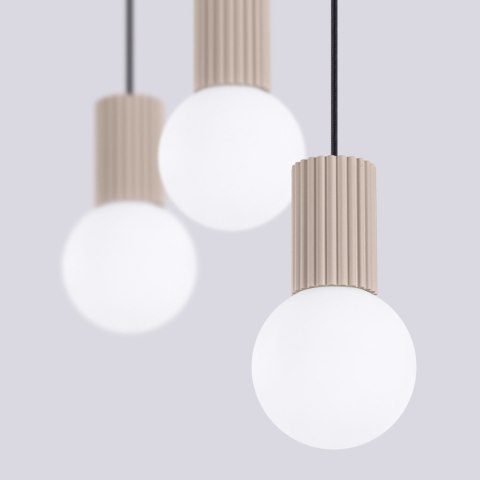 Sollux Lighting Lampa wisząca HALO 3L taupe