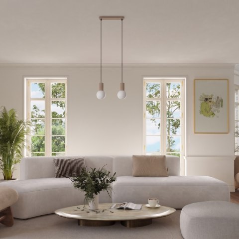 Sollux Lighting Lampa wisząca HALO 3L taupe
