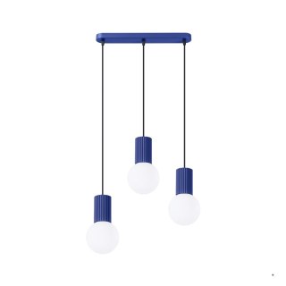 Sollux Lighting Lampa wisząca HALO 3L ultramaryna