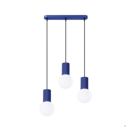 Sollux Lighting Lampa wisząca HALO 3L ultramaryna