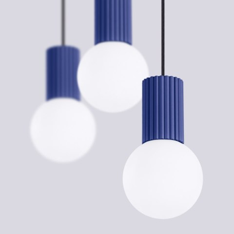 Sollux Lighting Lampa wisząca HALO 3L ultramaryna