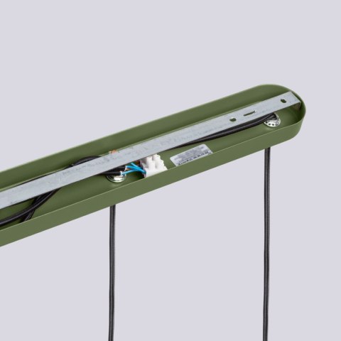Sollux Lighting Lampa wisząca HALO 3L zielona oliwka