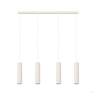 Sollux Lighting Lampa wisząca KARBON 4L beżowy