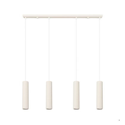 Sollux Lighting Lampa wisząca KARBON 4L beżowy