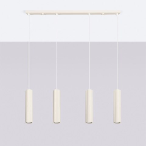 Sollux Lighting Lampa wisząca KARBON 4L beżowy