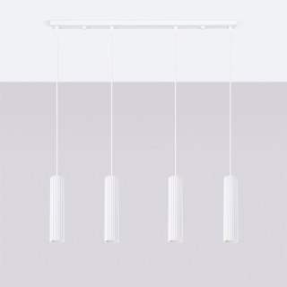 Sollux Lighting Lampa wisząca KARBON 4L biały