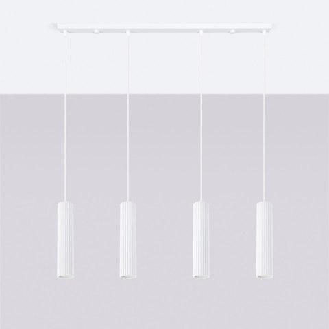 Sollux Lighting Lampa wisząca KARBON 4L biały