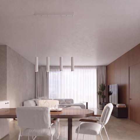 Sollux Lighting Lampa wisząca KARBON 4L biały