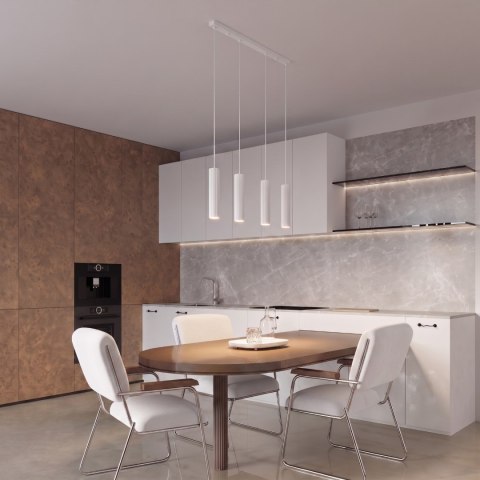 Sollux Lighting Lampa wisząca KARBON 4L biały