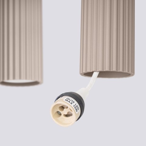 Sollux Lighting Lampa wisząca KARBON 4L taupe