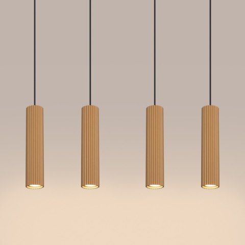 Sollux Lighting Lampa wisząca KARBON 4L złoty