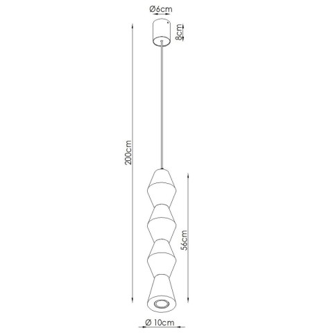 Sollux Lighting Lampa wisząca KUBBE duża R