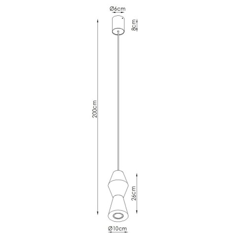Sollux Lighting Lampa wisząca KUBBE mała R