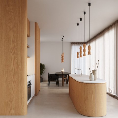 Sollux Lighting Lampa wisząca KUBBE mała R