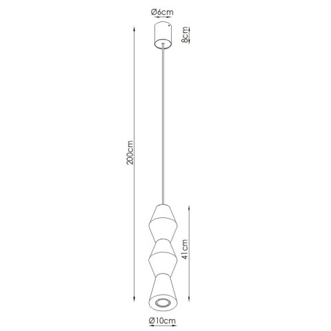 Sollux Lighting Lampa wisząca KUBBE średnia R