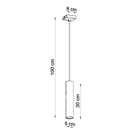 Sollux Lighting Lampa wisząca LAGOS 1 taupe