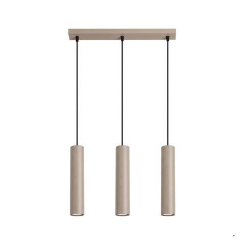 Sollux Lighting Lampa wisząca LAGOS 3L taupe