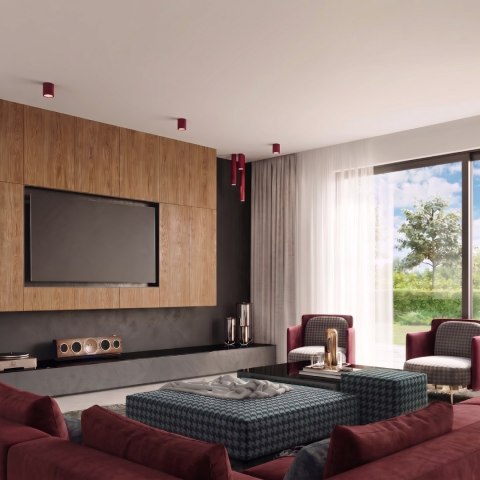 Sollux Lighting Plafon LAGOS 10 burgund