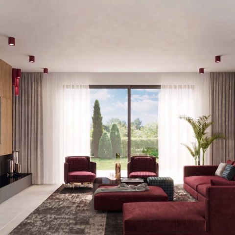 Sollux Lighting Plafon LAGOS 20 burgund