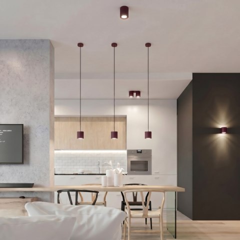 Sollux Lighting Kinkiet ORBIS 1 burgund