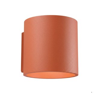 Sollux Lighting Kinkiet ORBIS 1 ochra czerwona